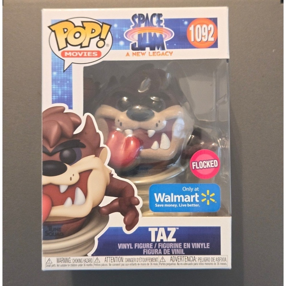 Funko Pop Movies Space Jam A New Legacy Taz Flocked 1092 Walmart Exclusive